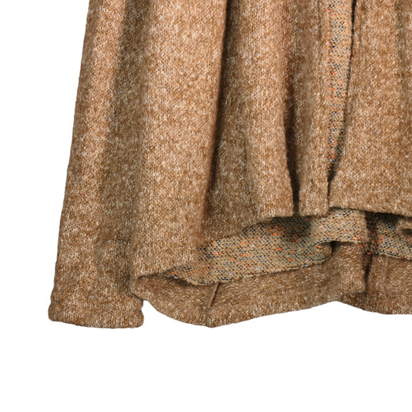 NEW Miss Me Cardigan Sweater Womens Small Marled Brown Lined Open Wool Blend - Picture 5 of 8